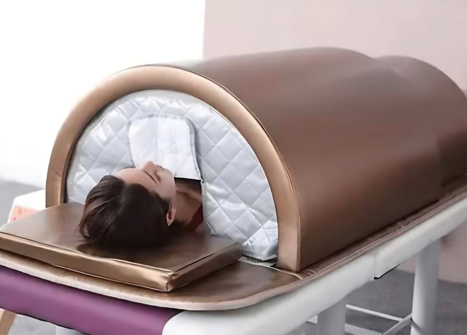 Anwendung im Infrarot-Saunabett bei Back To Life
